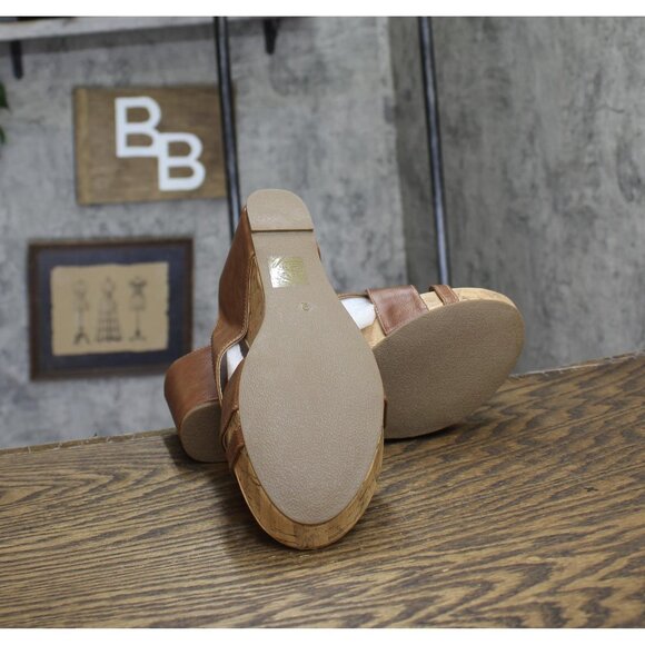 NWT Journee Collection Womens Rayna Heeled Sandal RAYNA-SANDAL Brown 9M - Picture 10 of 12